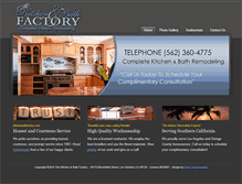 Tablet Screenshot of kitchenbathfactory.com